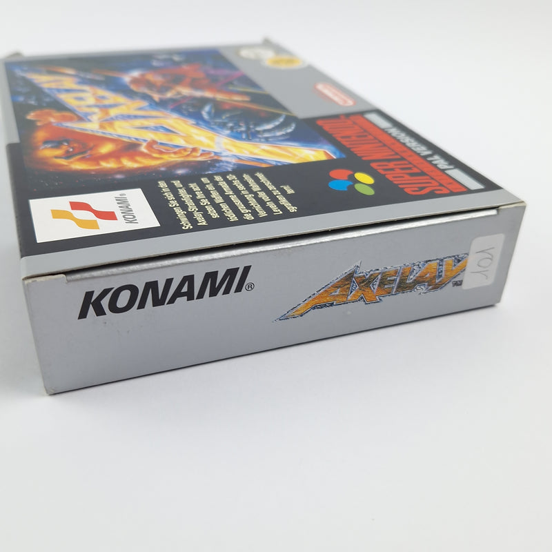 Super Nintendo Spiel : Axelay - Modul Anleitung OVP cib / SNES PAL NOE Konami