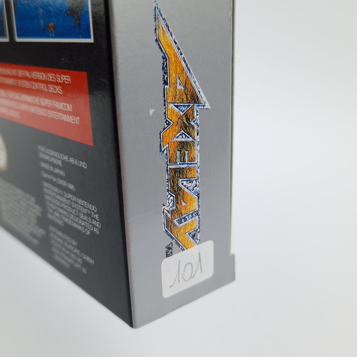 Super Nintendo Game: Axelay - Module Instructions OVP cib / SNES PAL NOE Konami