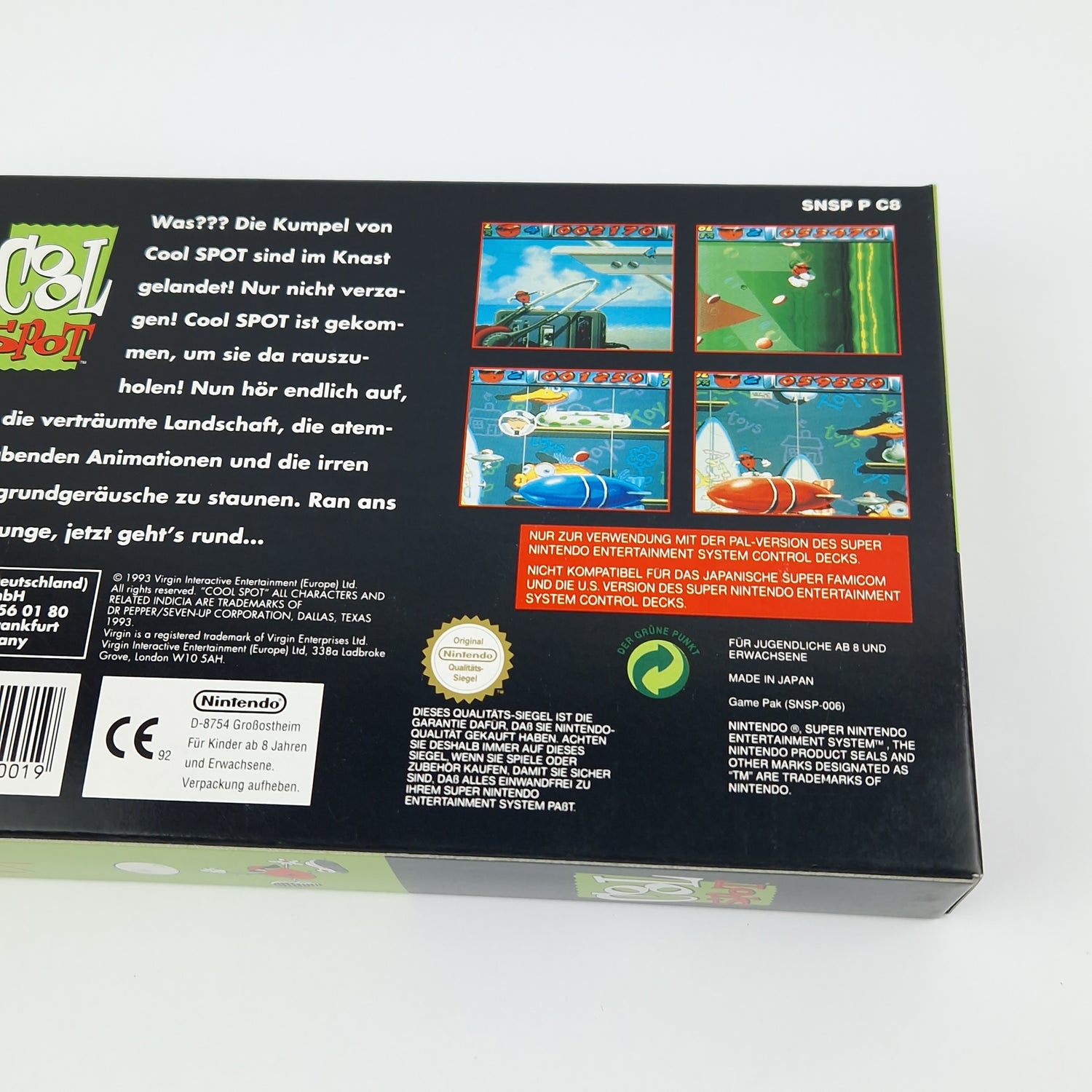 Super Nintendo Game: Cool Spot - Module Instructions OVP cib / SNES PAL NOE