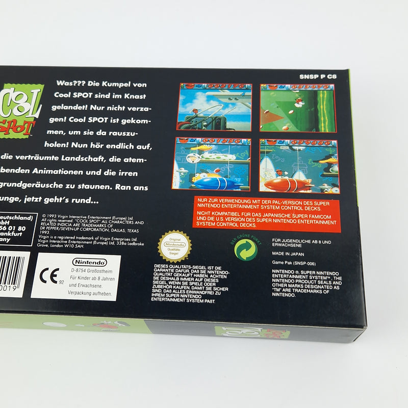 Super Nintendo Spiel : Cool Spot - Modul Anleitung OVP cib / SNES PAL NOE