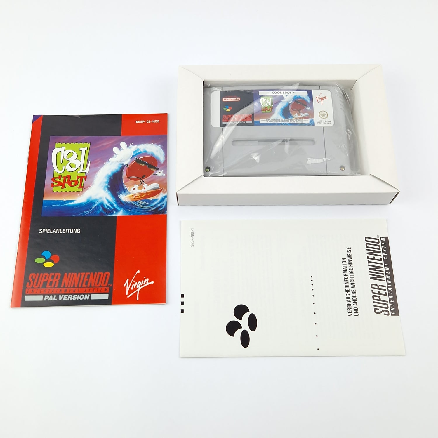 Super Nintendo Game: Cool Spot - Module Instructions OVP cib / SNES PAL NOE