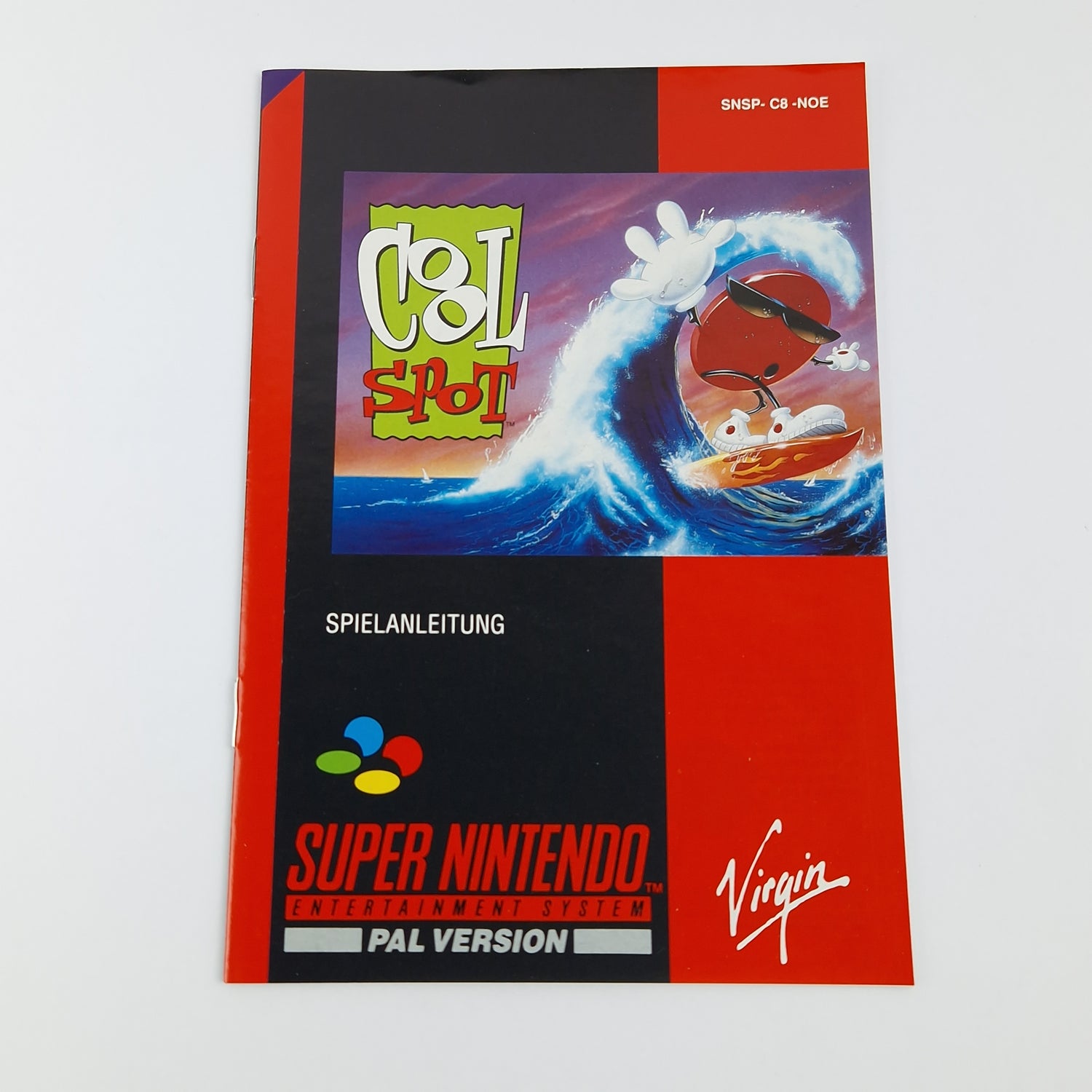 Super Nintendo Game: Cool Spot - Module Instructions OVP cib / SNES PAL NOE
