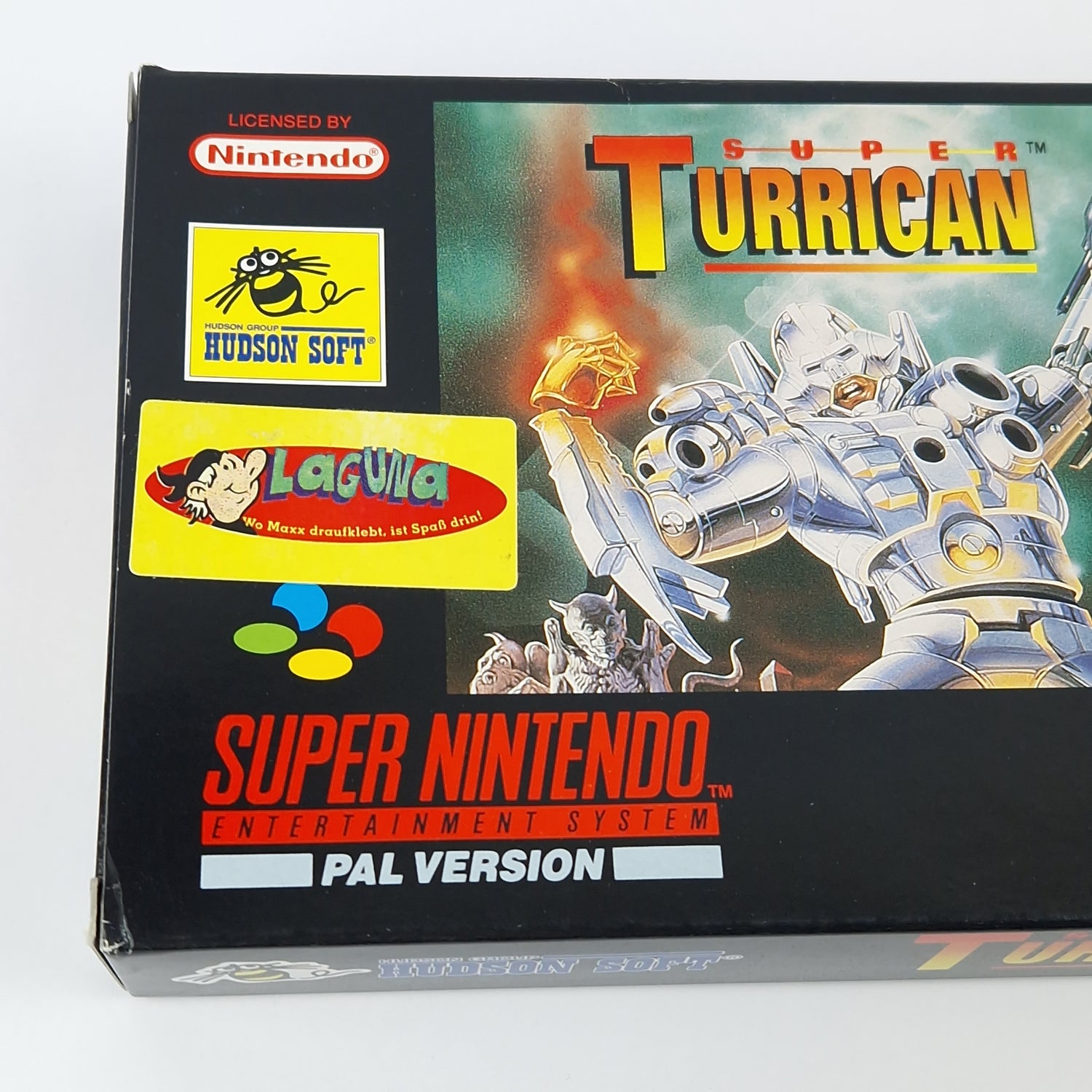 Super Nintendo Game: Super Turrican - Module Instructions OVP cib / SNES PAL NOE