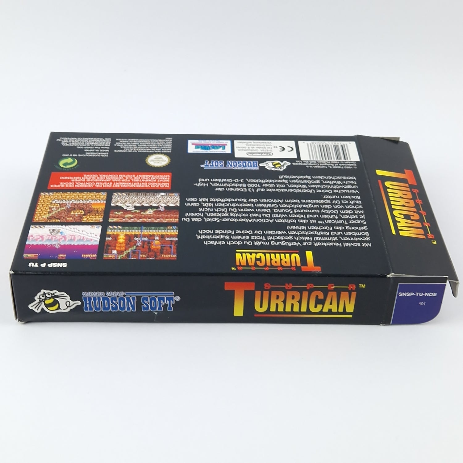 Super Nintendo Game: Super Turrican - Module Instructions OVP cib / SNES PAL NOE