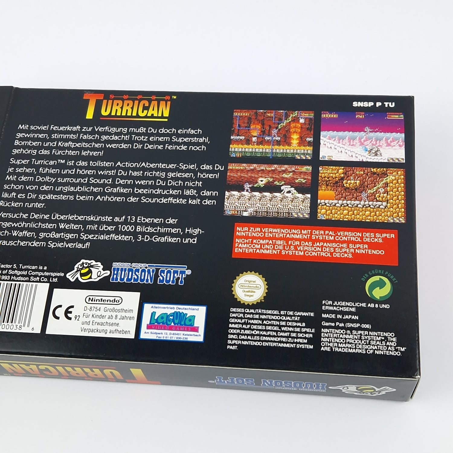 Super Nintendo Spiel : Super Turrican - Modul Anleitung OVP cib / SNES PAL NOE