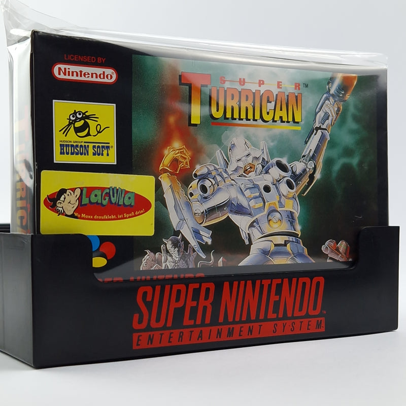 Super Nintendo Game: Super Turrican - Module Instructions OVP cib / SNES PAL NOE