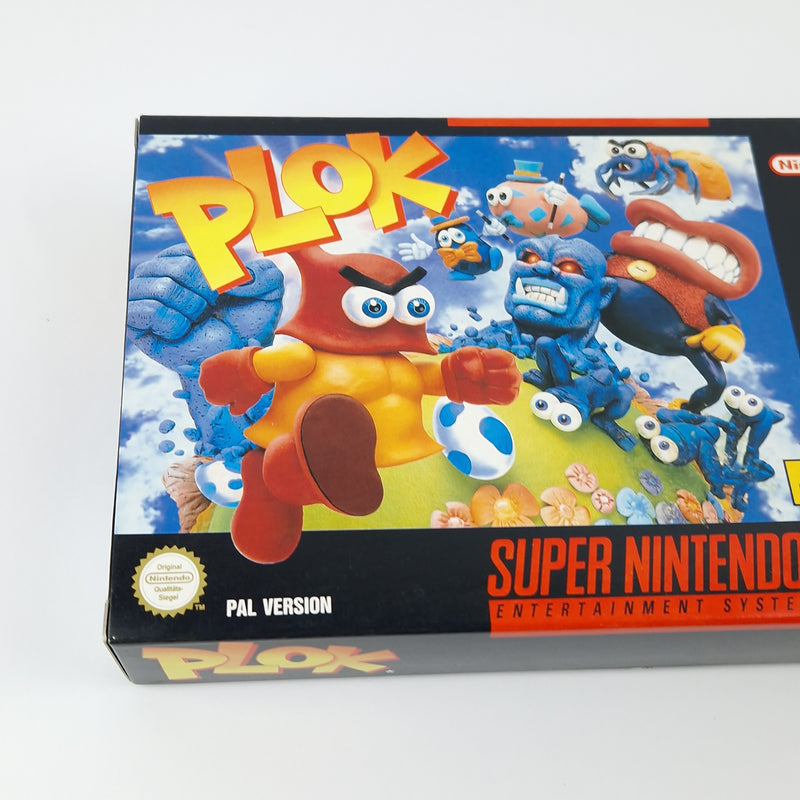 Super Nintendo Game: PLOK - Module Instructions OVP cib / SNES PAL NOE