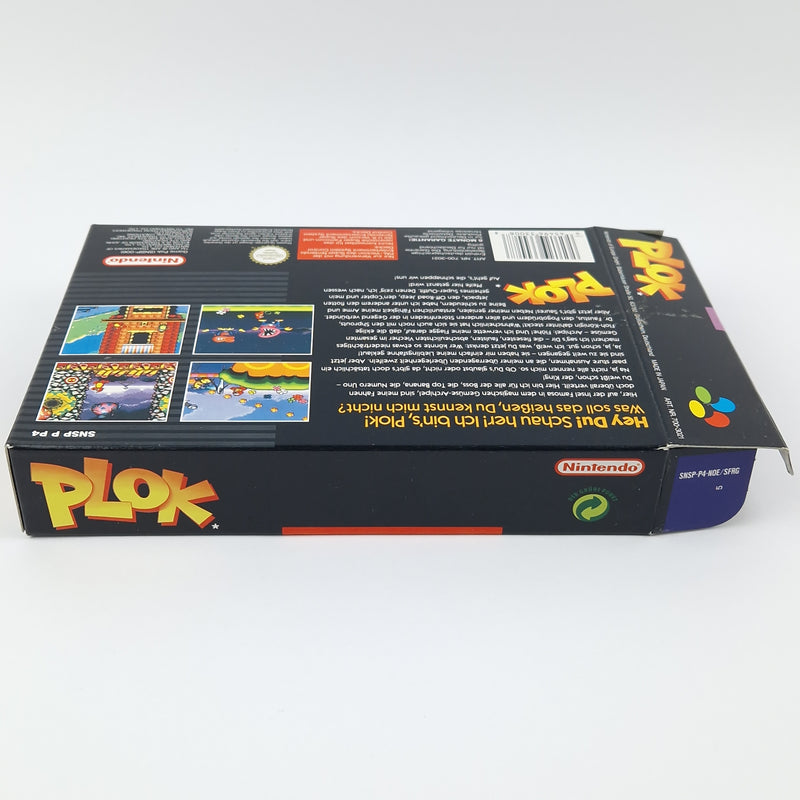 Super Nintendo Game: PLOK - Module Instructions OVP cib / SNES PAL NOE