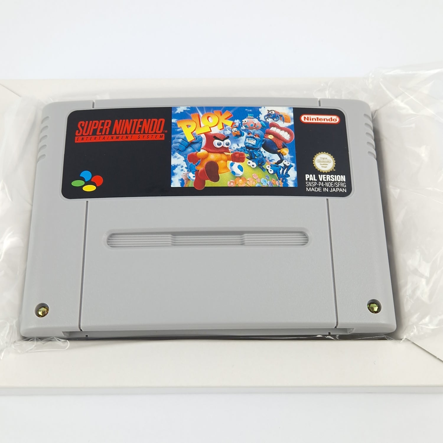 Super Nintendo Spiel : PLOK - Modul Anleitung OVP cib / SNES PAL NOE