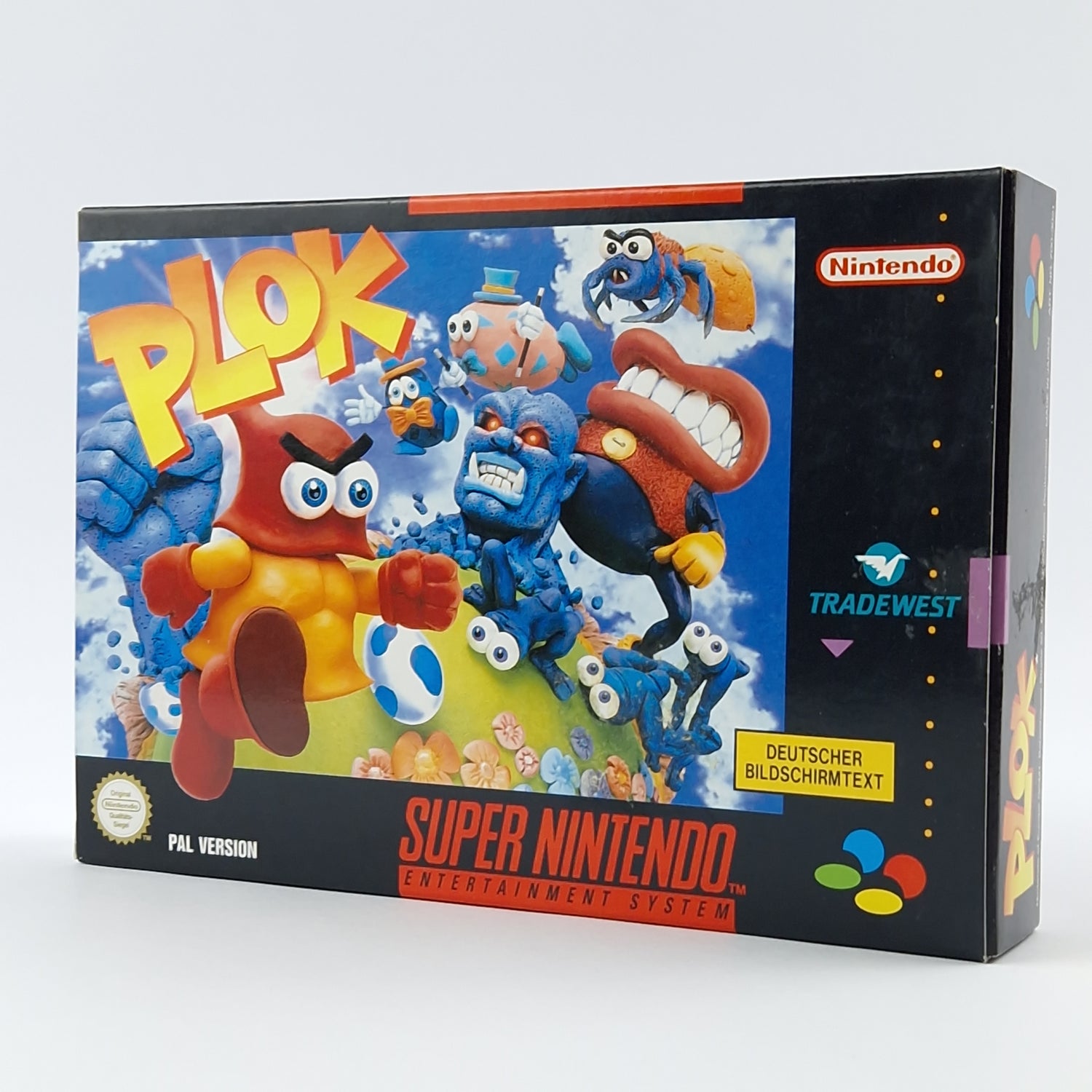 Super Nintendo Game: PLOK - Module Instructions OVP cib / SNES PAL NOE