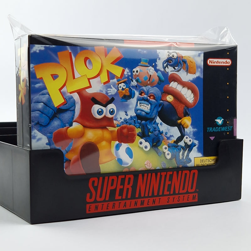 Super Nintendo Game: PLOK - Module Instructions OVP cib / SNES PAL NOE