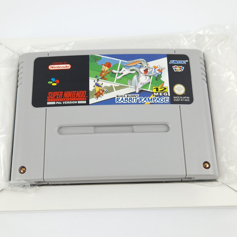 Super Nintendo Spiel : Bugs Bunny Rabbit Rampage - Modul Anleitung OVP cib SNES