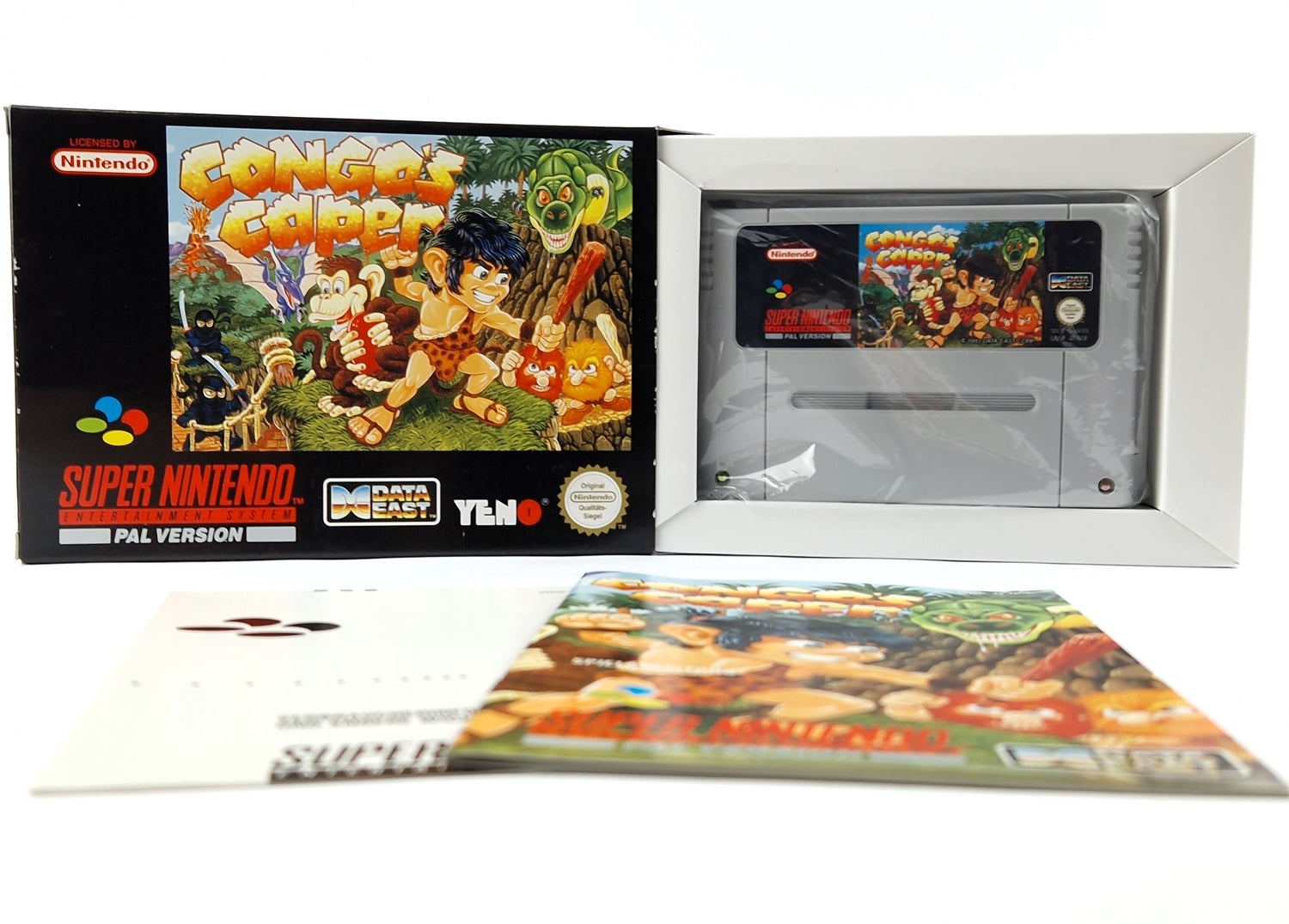 Super Nintendo Spiel : Congos Caper - Modul Anleitung OVP cib / SNES PAL NOE