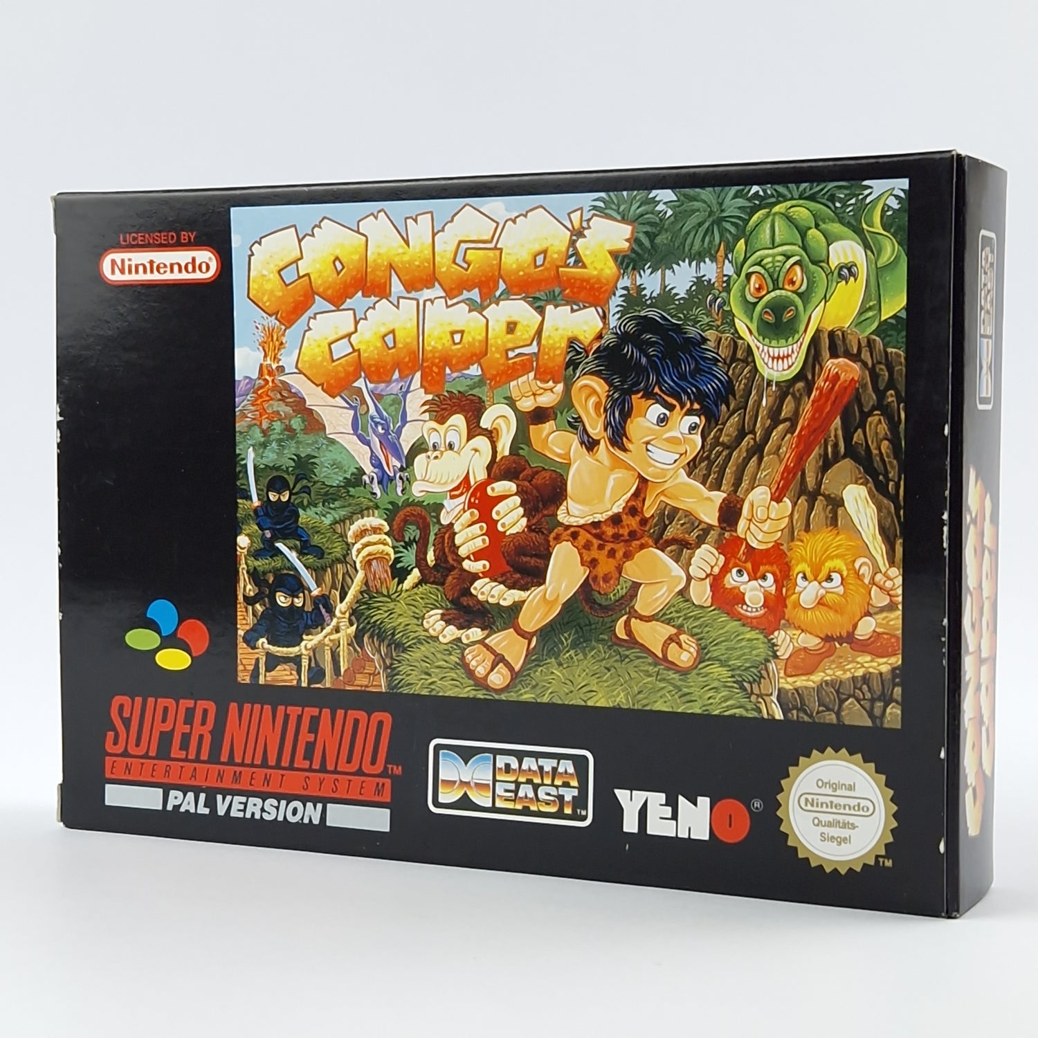 Super Nintendo Game: Congos Caper - Module Instructions OVP cib / SNES PAL NOE