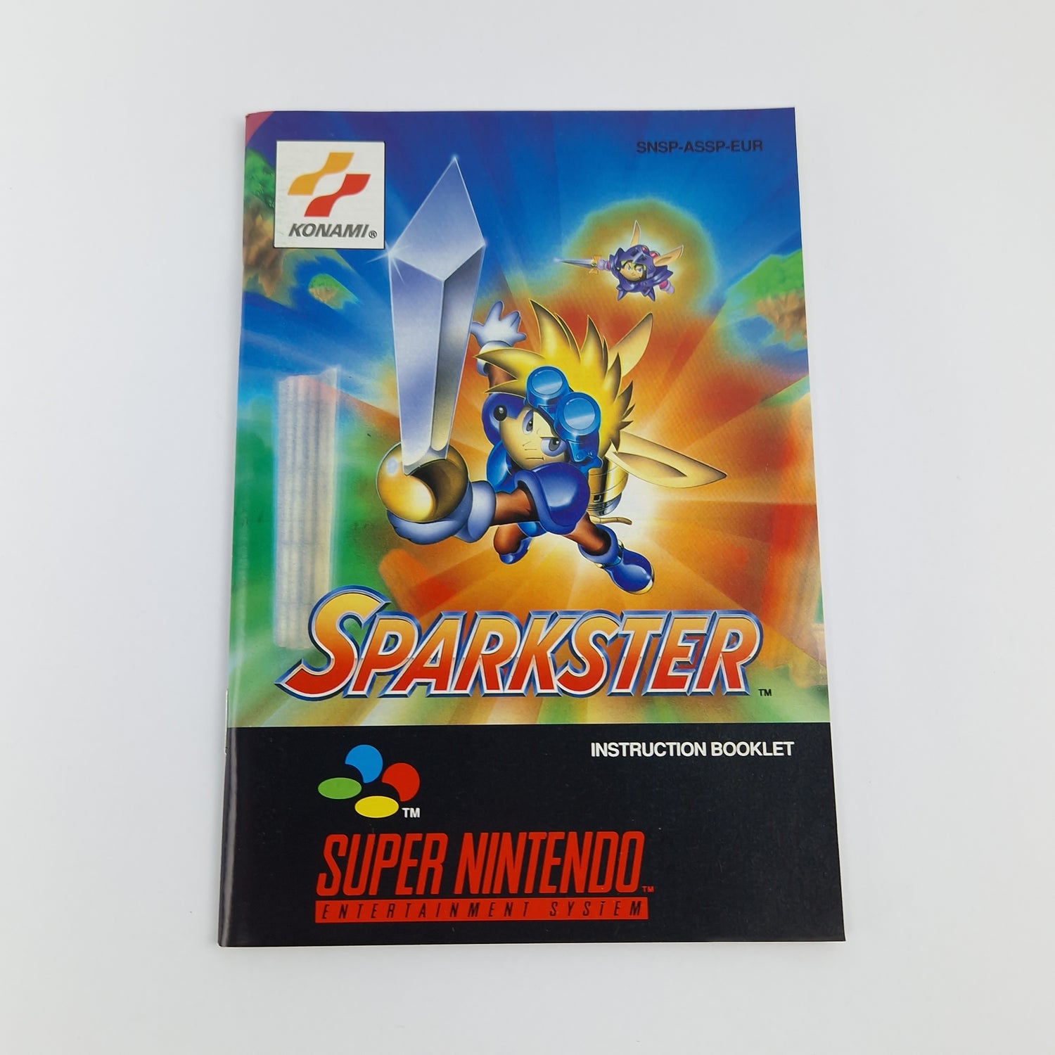 Super Nintendo Game: Sparkster - Module Instructions OVP cib / SNES PAL EUR