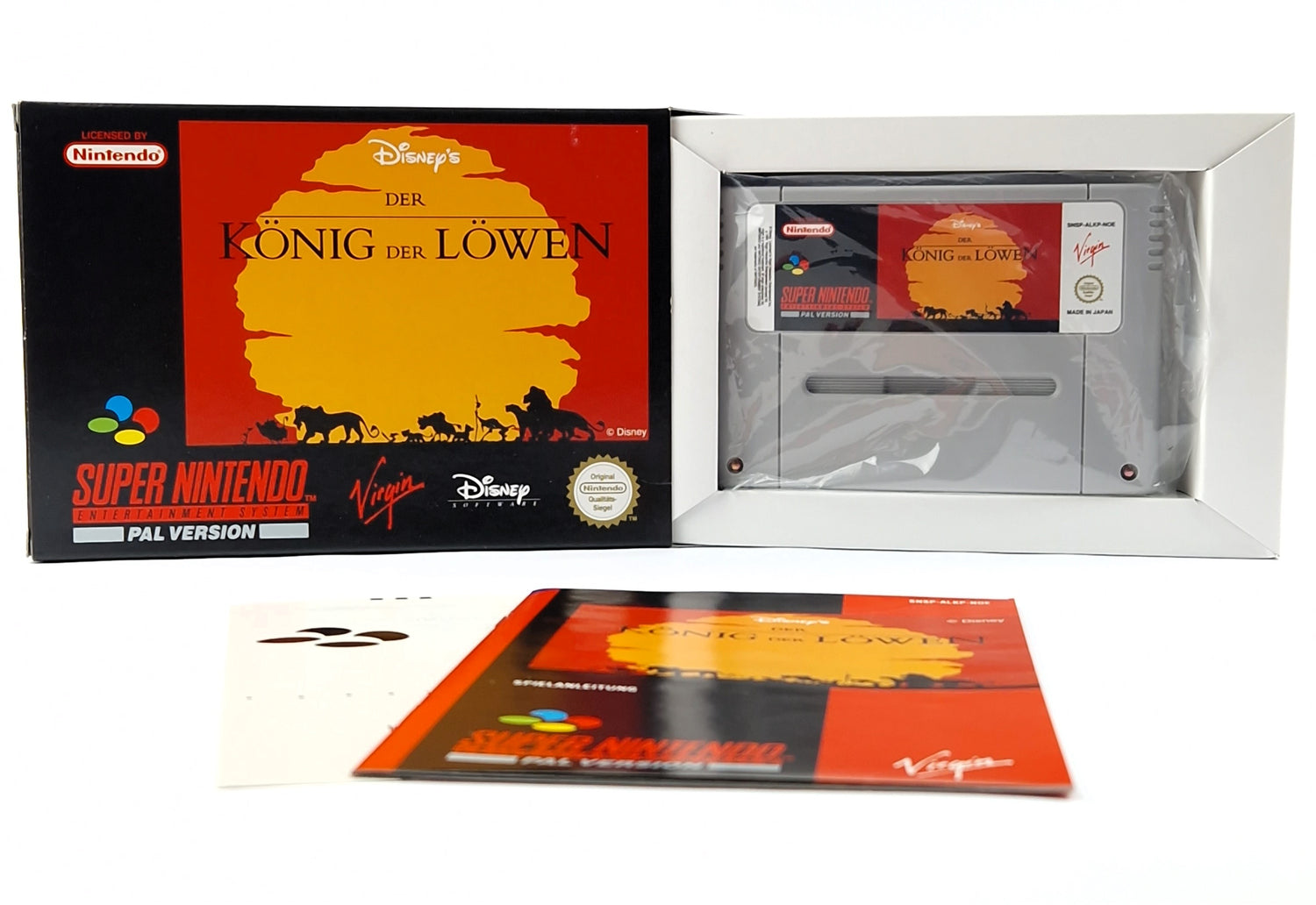 Super Nintendo Game: Disney's The Lion King - SNES cib OVP PAL NOE