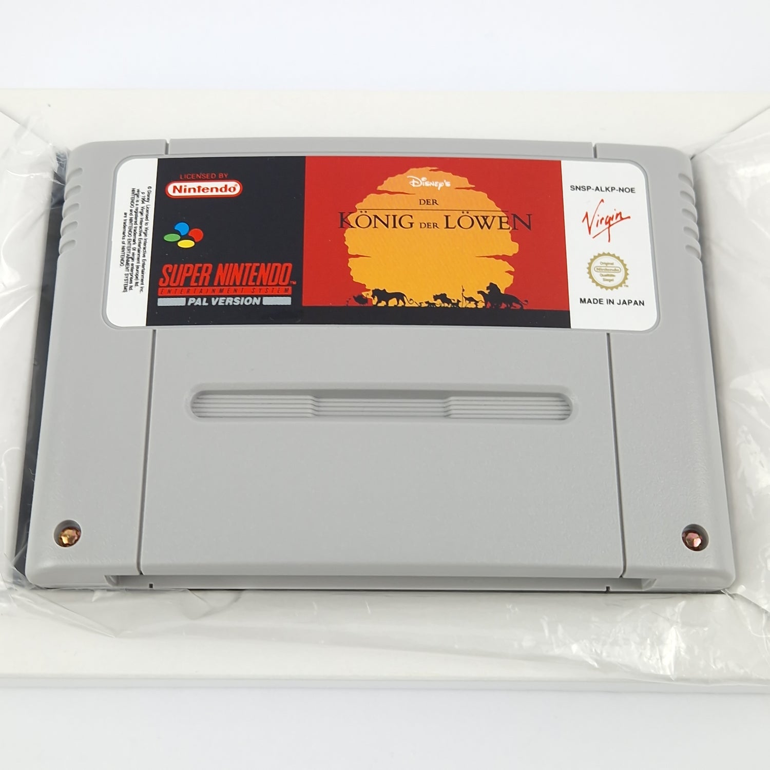 Super Nintendo Game: Disney's The Lion King - SNES cib OVP PAL NOE