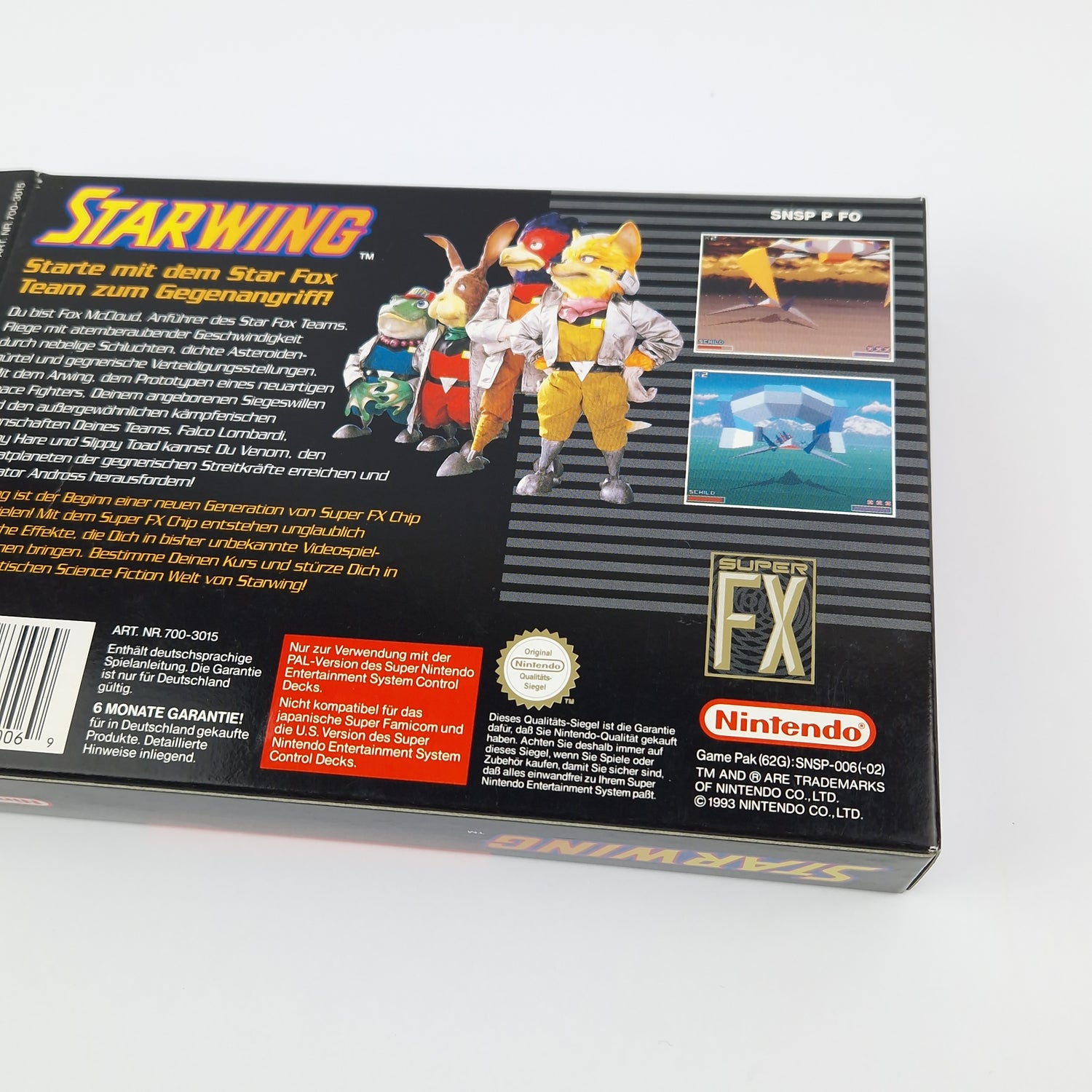 Super Nintendo Spiel : Starwing - Modul Anleitung OVP cib | SNES PAL NOE