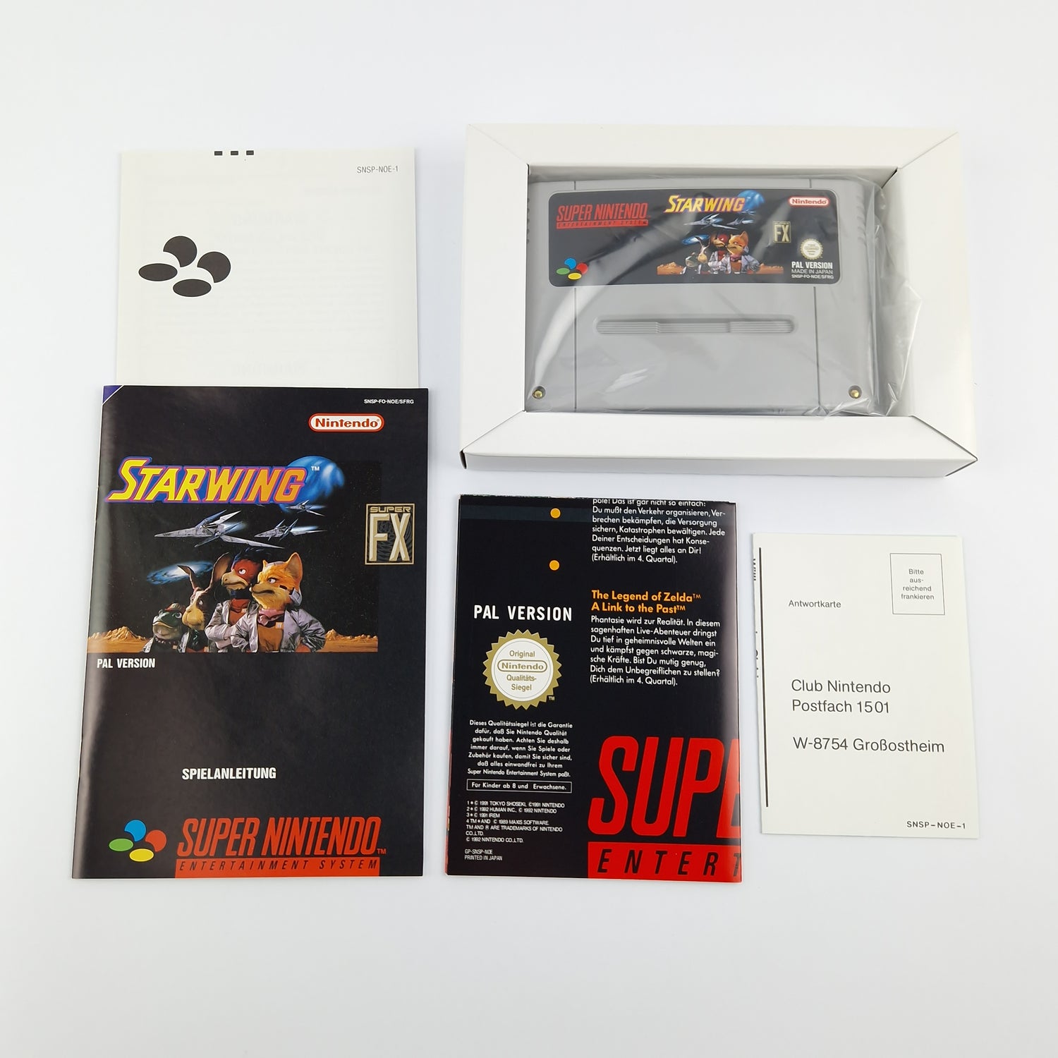 Super Nintendo Spiel : Starwing - Modul Anleitung OVP cib | SNES PAL NOE