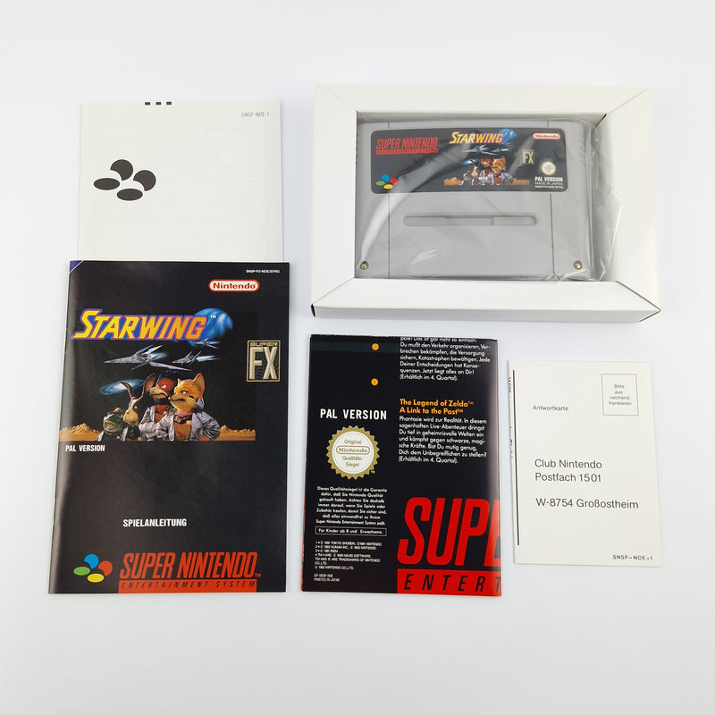 Super Nintendo Game: Starwing - Module Instructions OVP cib | SNES PAL NOE