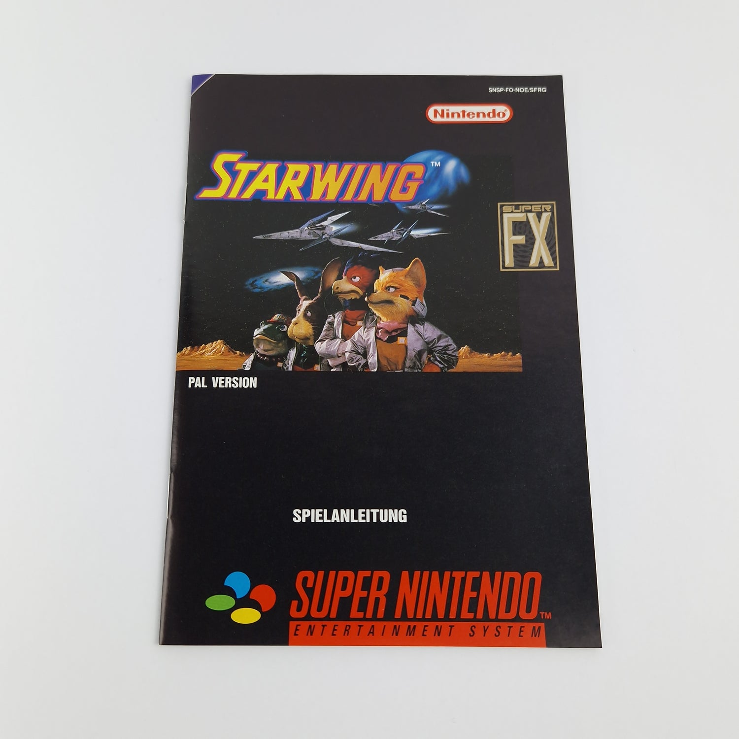 Super Nintendo Game: Starwing - Module Instructions OVP cib | SNES PAL NOE