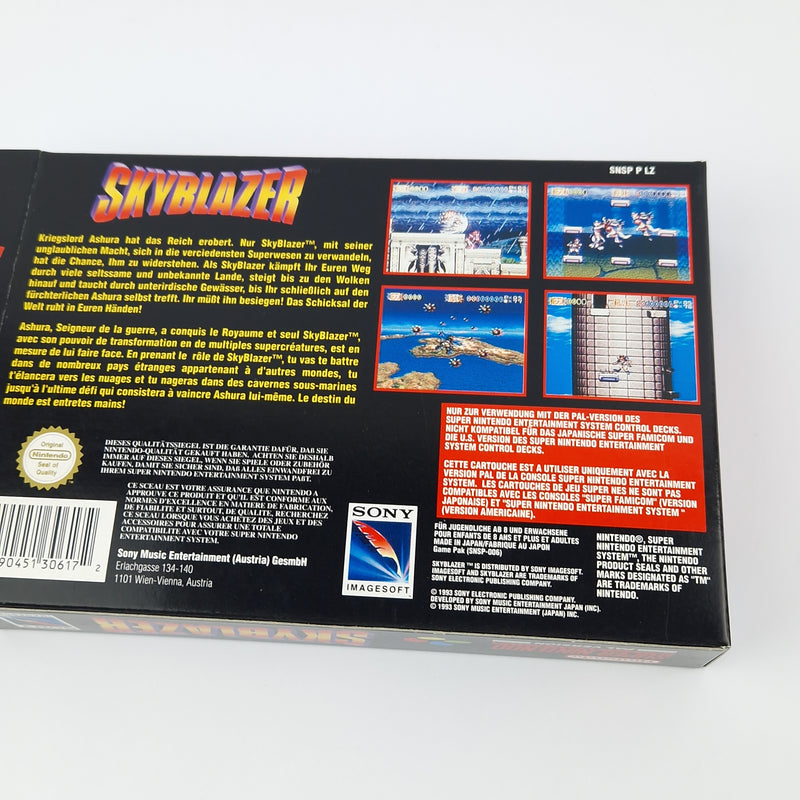 Super Nintendo Game: Skyblazer - Module Instructions OVP cib | SNES PAL FRG