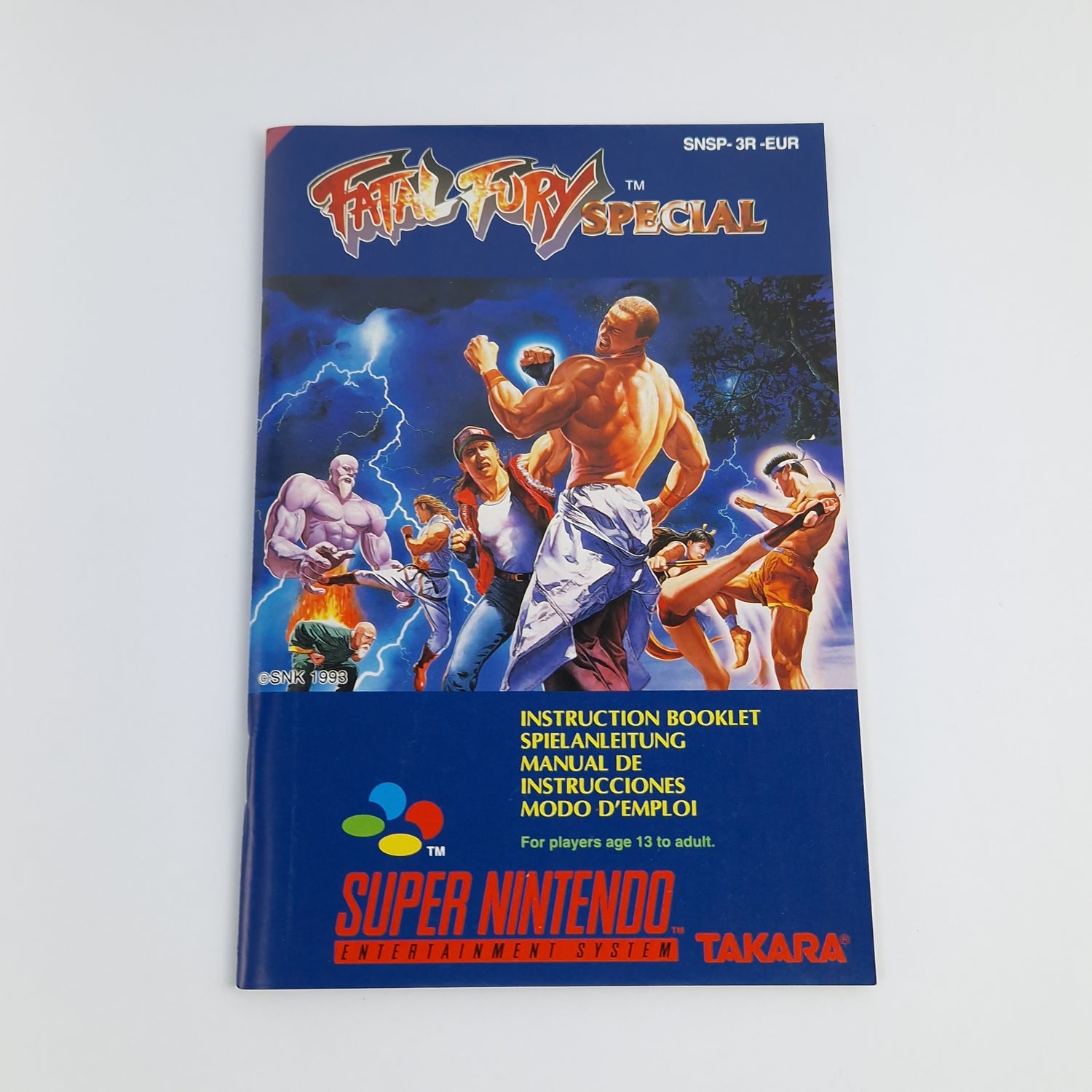 Super Nintendo Spiel : Fatal Fury Special - Modul Anleitung OVP cib | SNES PAL