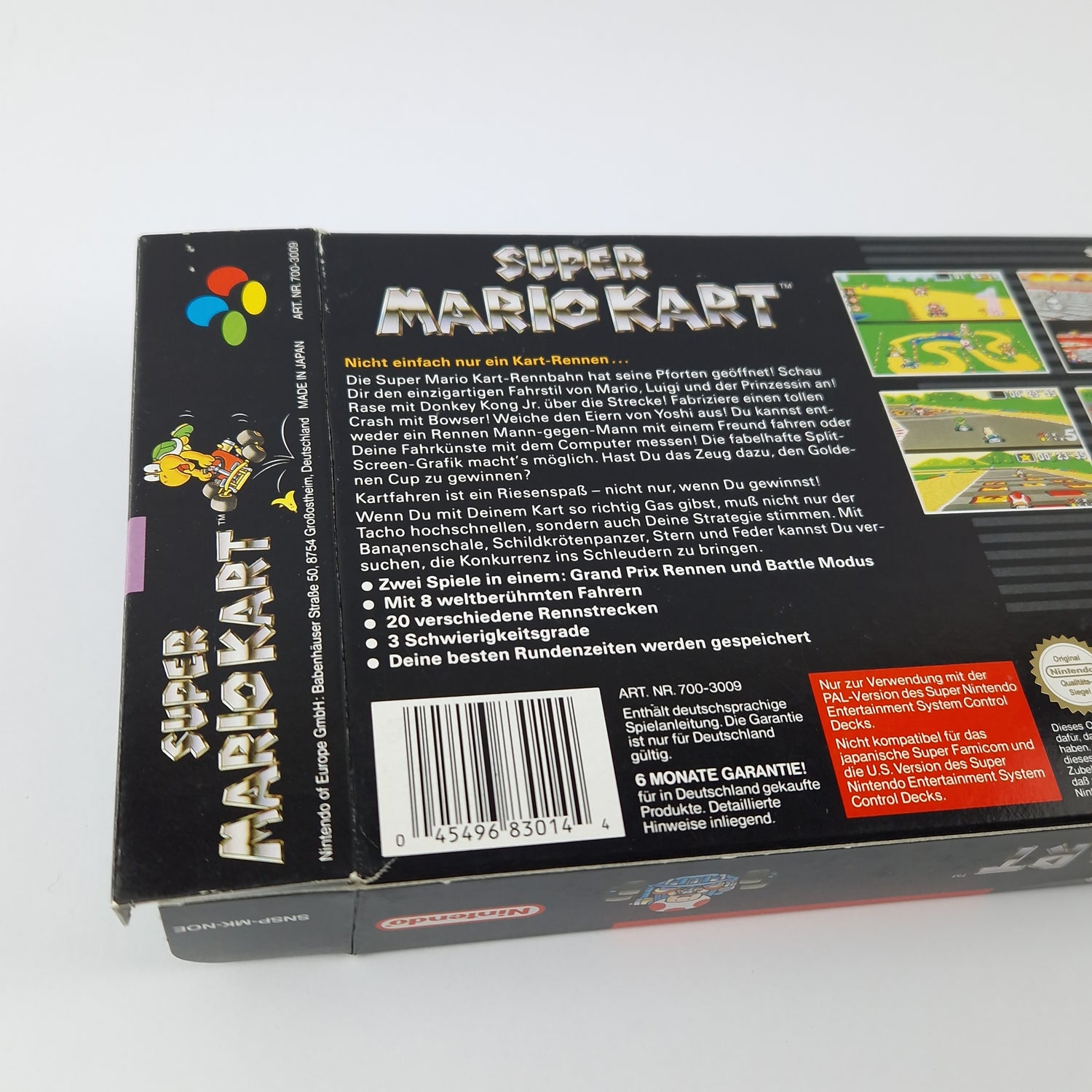 Super Nintendo Game: Super Mario Kart - Module Instructions OVP cib | SNES PAL NOE