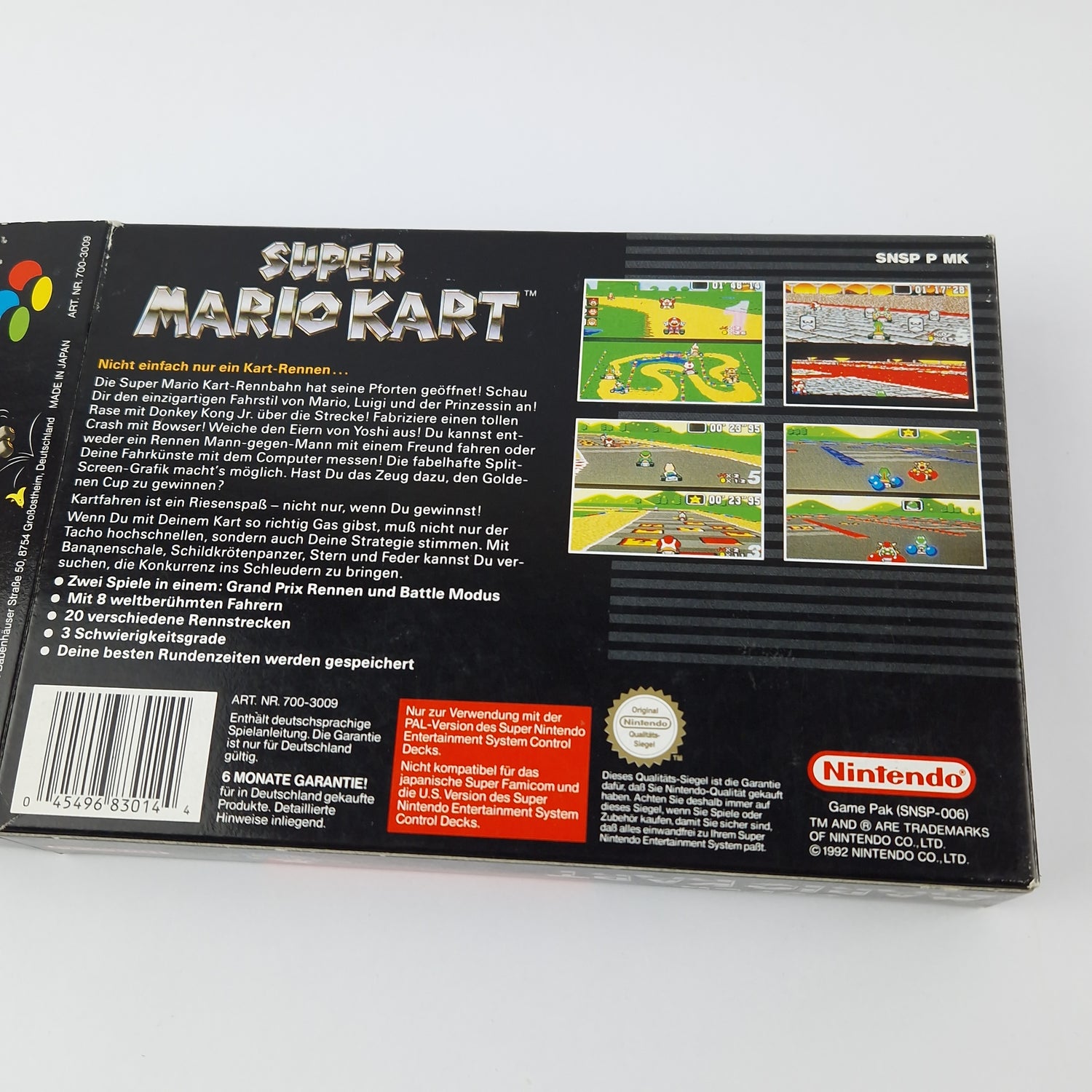 Super Nintendo Game: Super Mario Kart - Module Instructions OVP cib | SNES PAL NOE