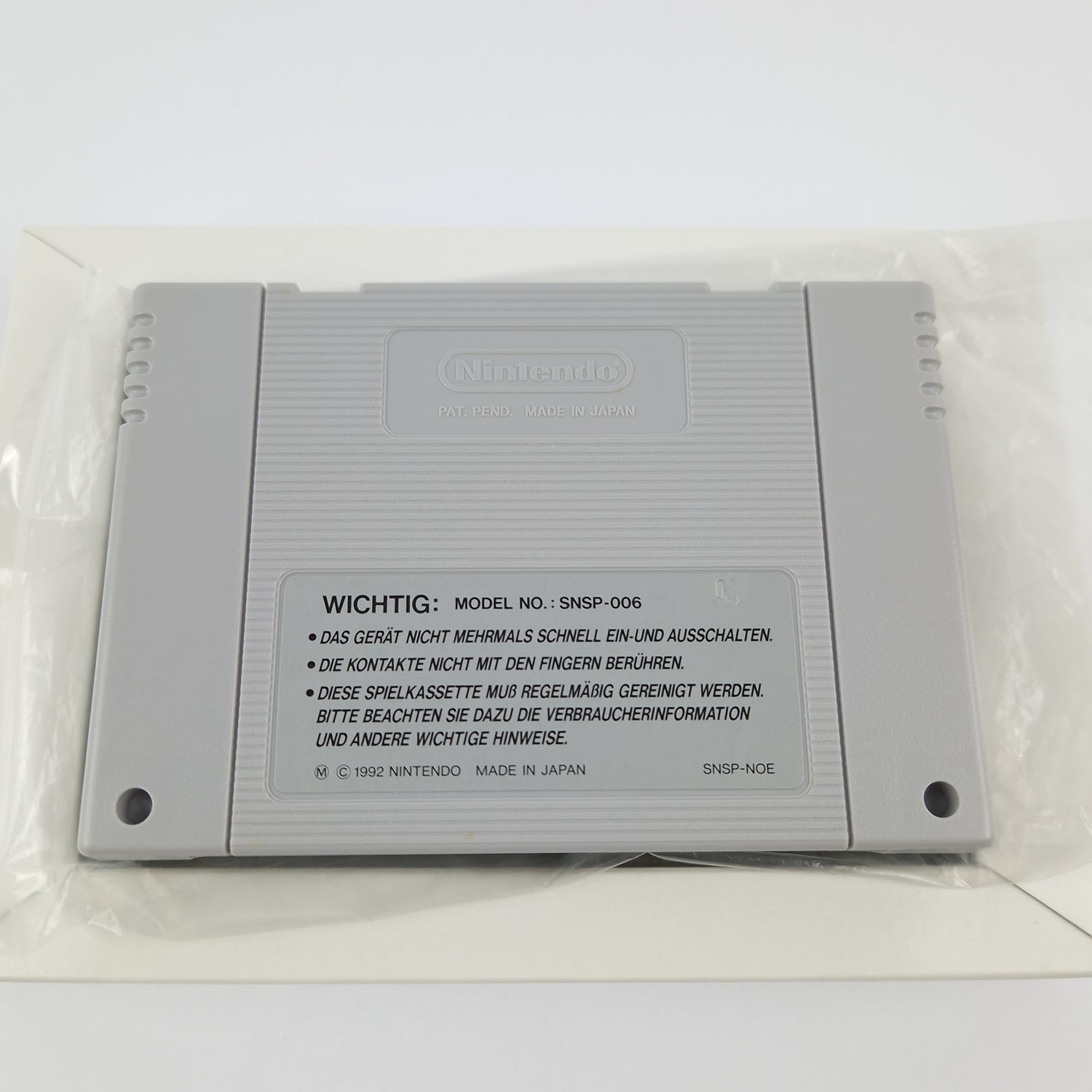 Super Nintendo Game: Super Mario Kart - Module Instructions OVP cib | SNES PAL NOE