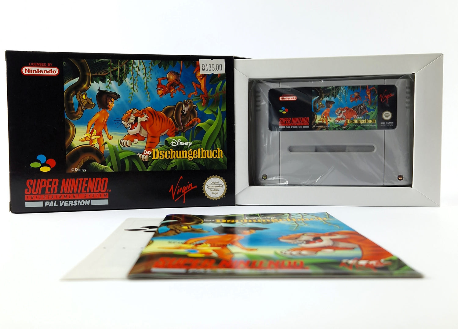 Super Nintendo Spiel : Disney das Dschungelbuch - Modul Anleitung OVP cib | SNES