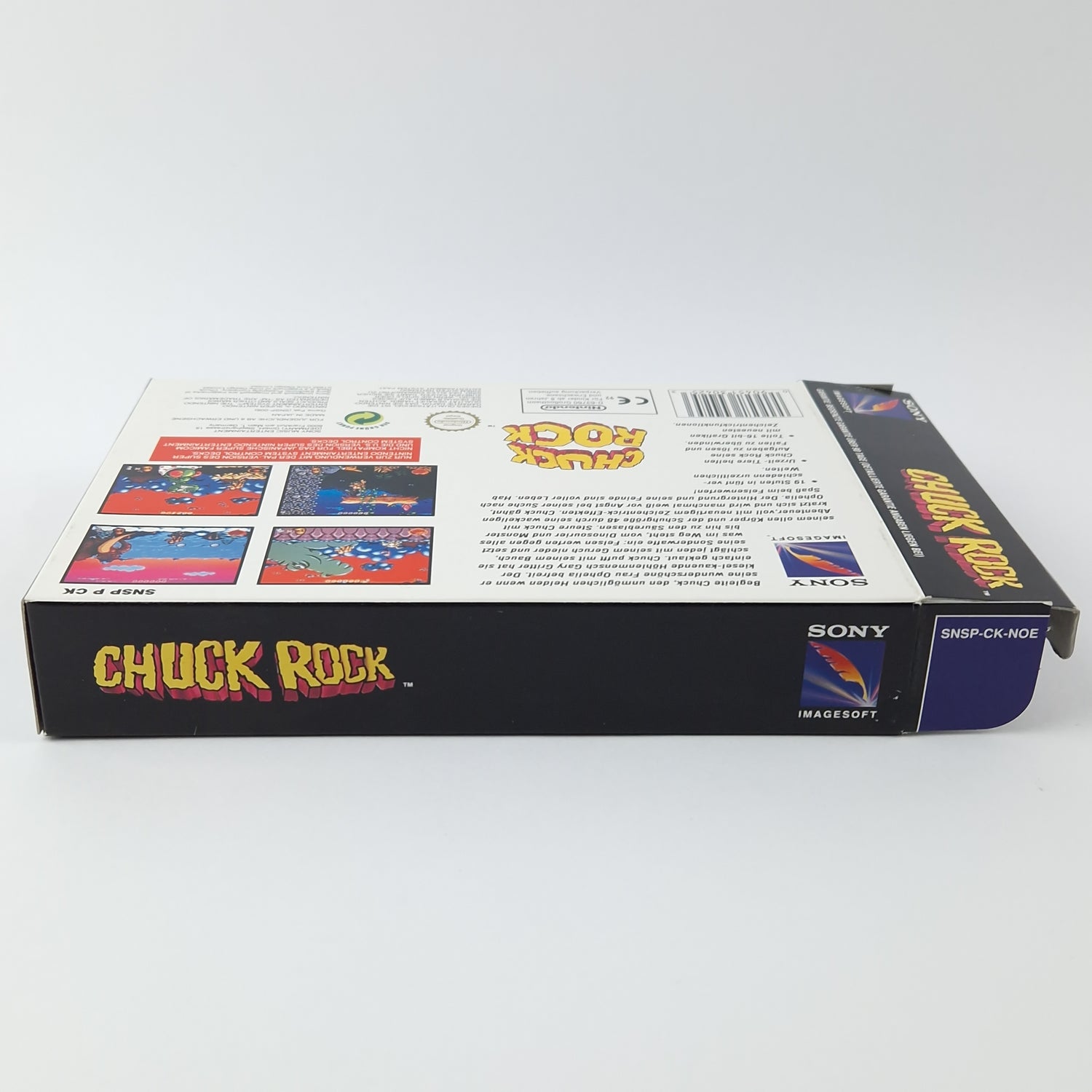 Super Nintendo Spiel : Chuck Rock - Modul Anleitung OVP cib | SNES PAL NOE