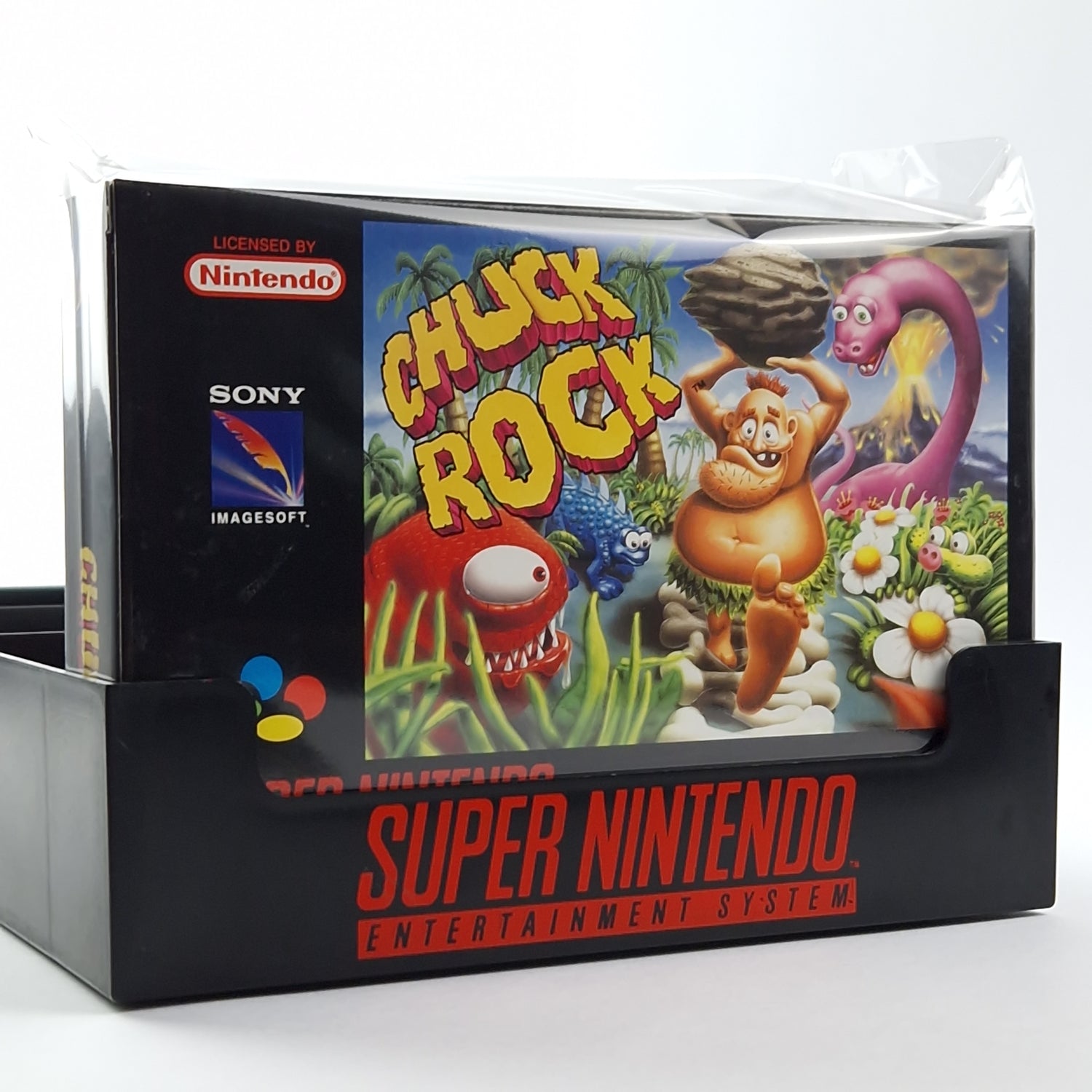 Super Nintendo Game: Chuck Rock - Module Instructions OVP cib | SNES PAL NOE