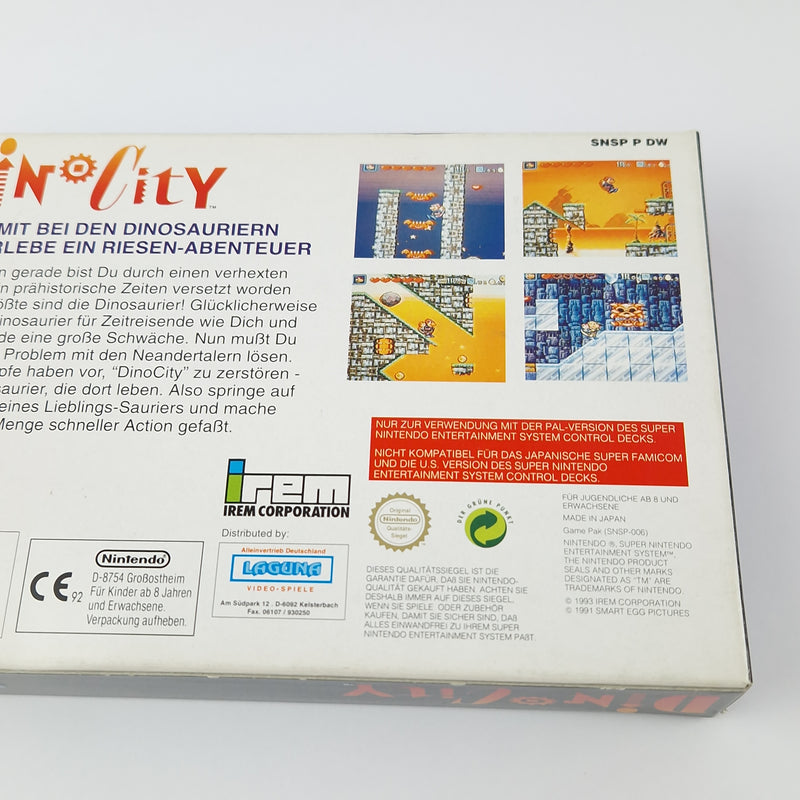 Super Nintendo Game: Dino City + Poster Module Instructions OVP cib | SNES NOE