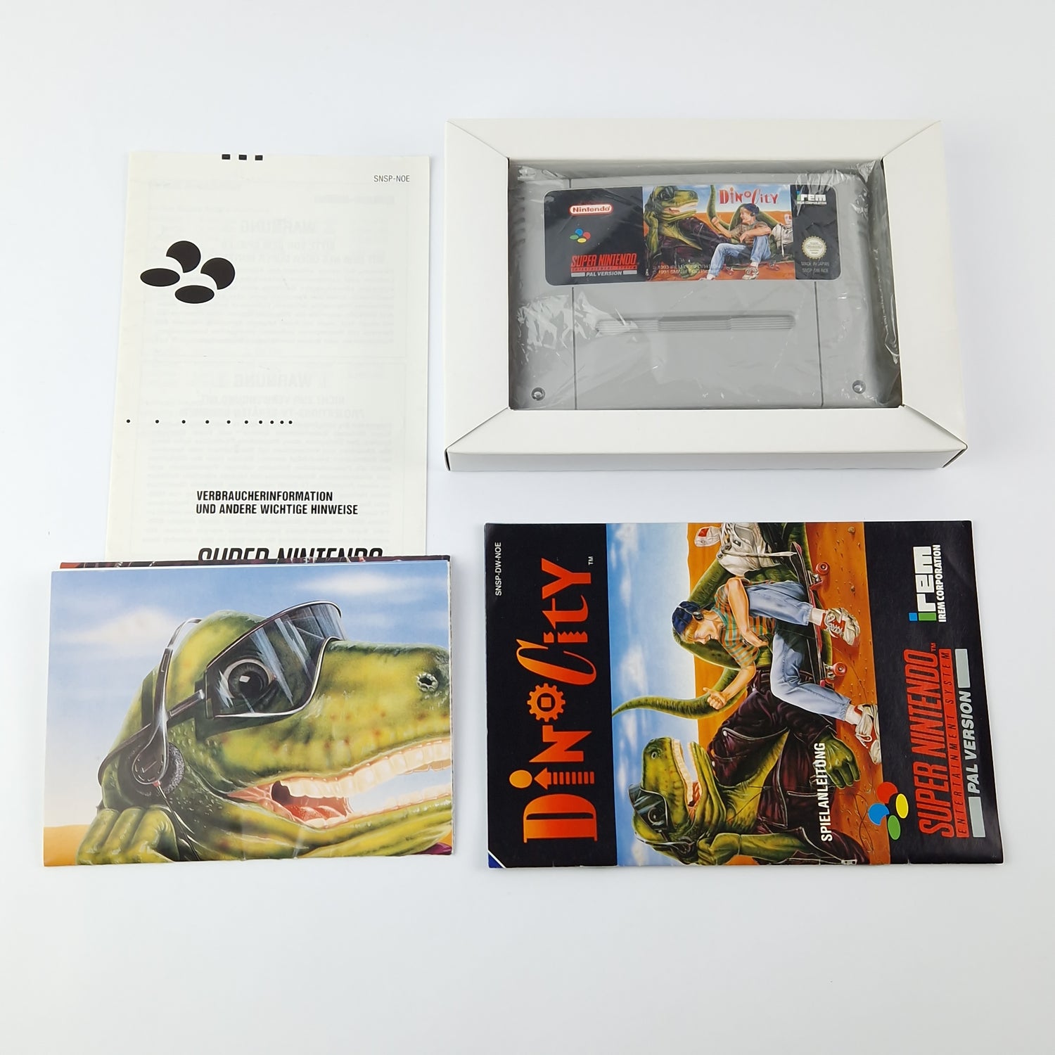 Super Nintendo Spiel : Dino City + Poster - Modul Anleitung OVP cib | SNES NOE