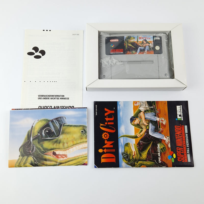 Super Nintendo Game: Dino City + Poster Module Instructions OVP cib | SNES NOE