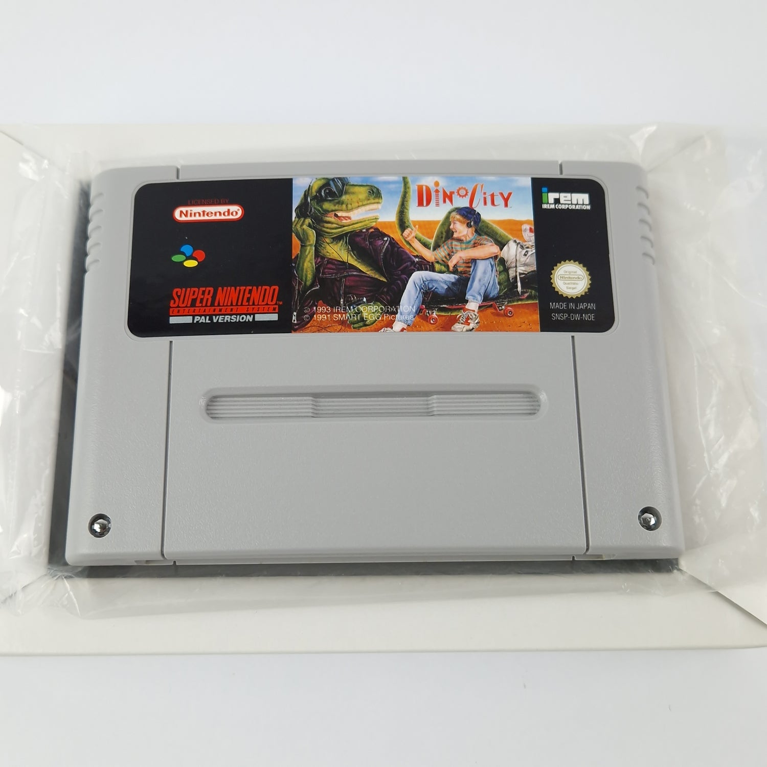 Super Nintendo Game: Dino City + Poster Module Instructions OVP cib | SNES NOE