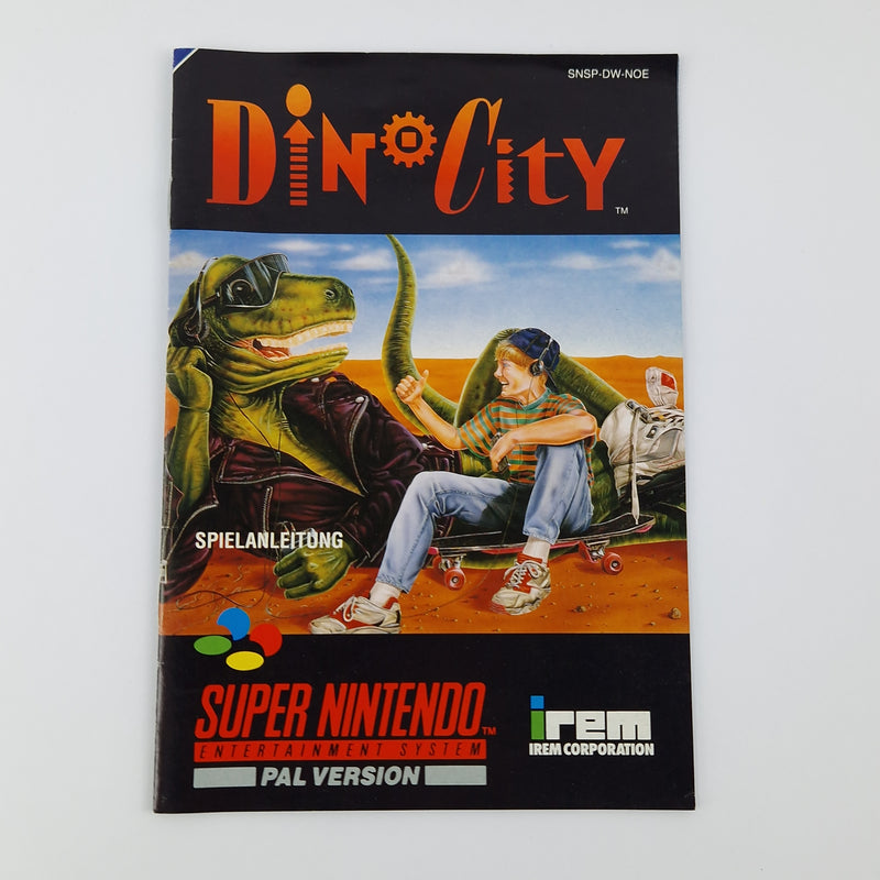 Super Nintendo Game: Dino City + Poster Module Instructions OVP cib | SNES NOE