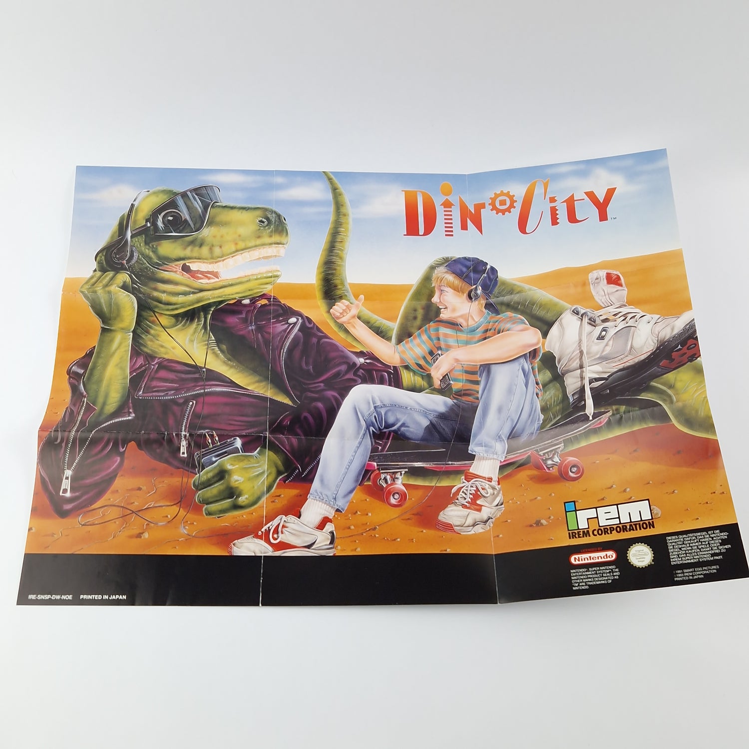 Super Nintendo Game: Dino City + Poster Module Instructions OVP cib | SNES NOE