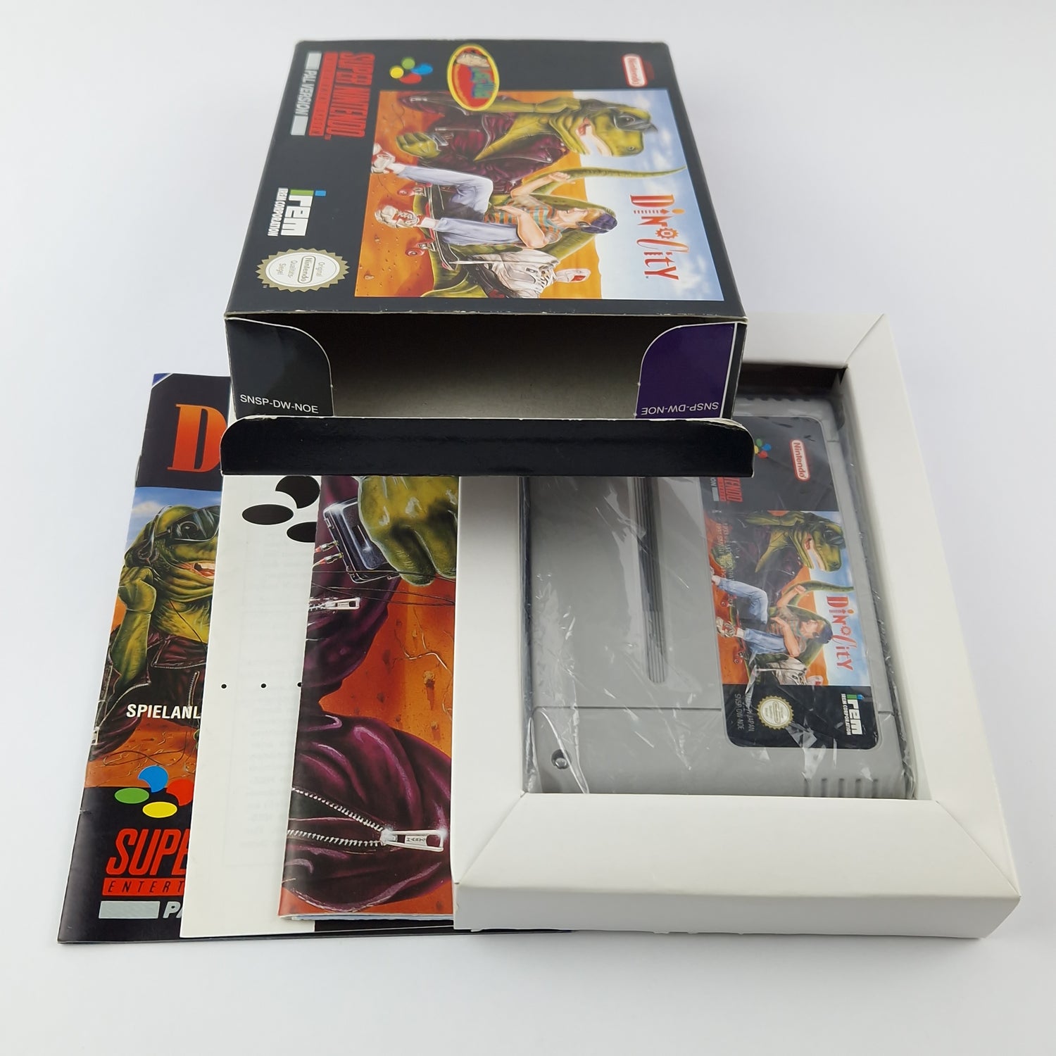 Super Nintendo Spiel : Dino City + Poster - Modul Anleitung OVP cib | SNES NOE