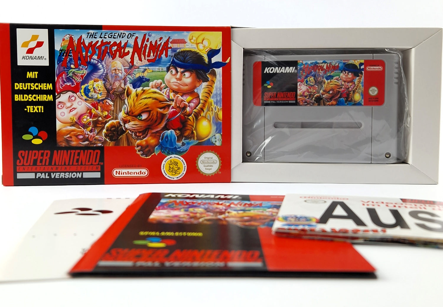 Super Nintendo Game: The Legend of Mystical Ninja - Module Instructions OVP cib