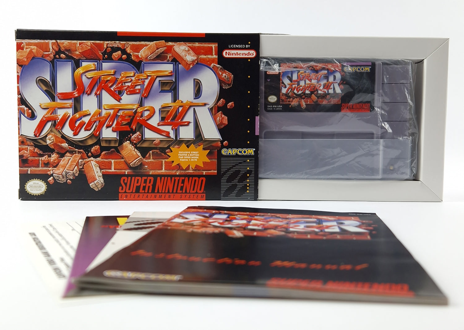 Super Nintendo Spiel : Super Street Fighter II - Cartridge Manual OVP | SNES USA