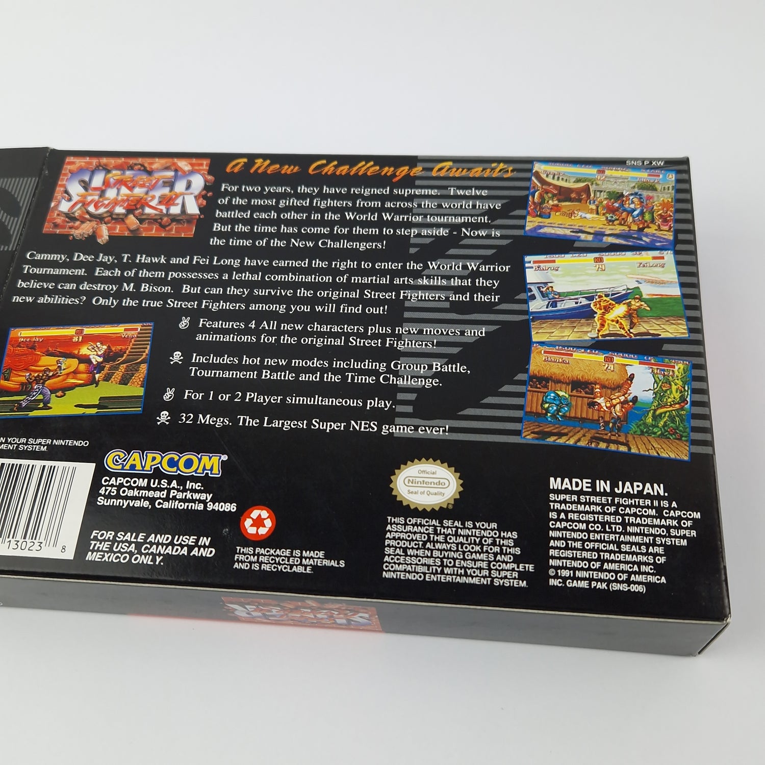 Super Nintendo Spiel : Super Street Fighter II - Cartridge Manual OVP | SNES USA