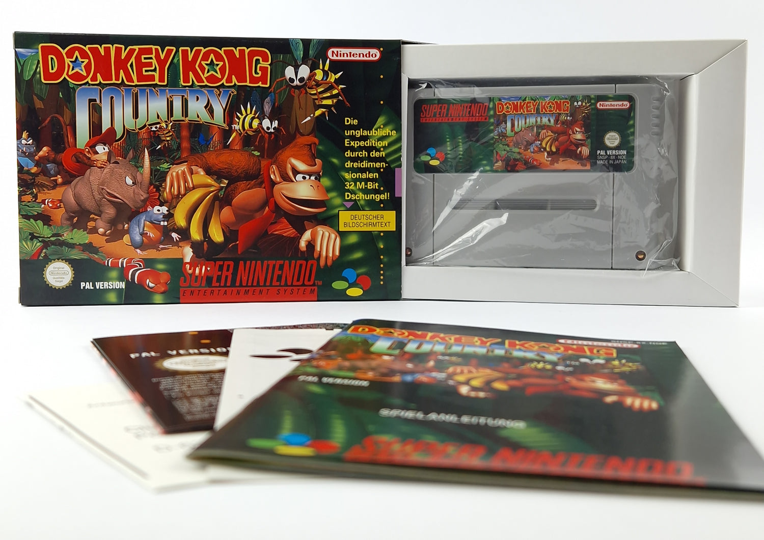 Super Nintendo Game: Donkey Kong Country 1 - Module Instructions OVP cib / SNES