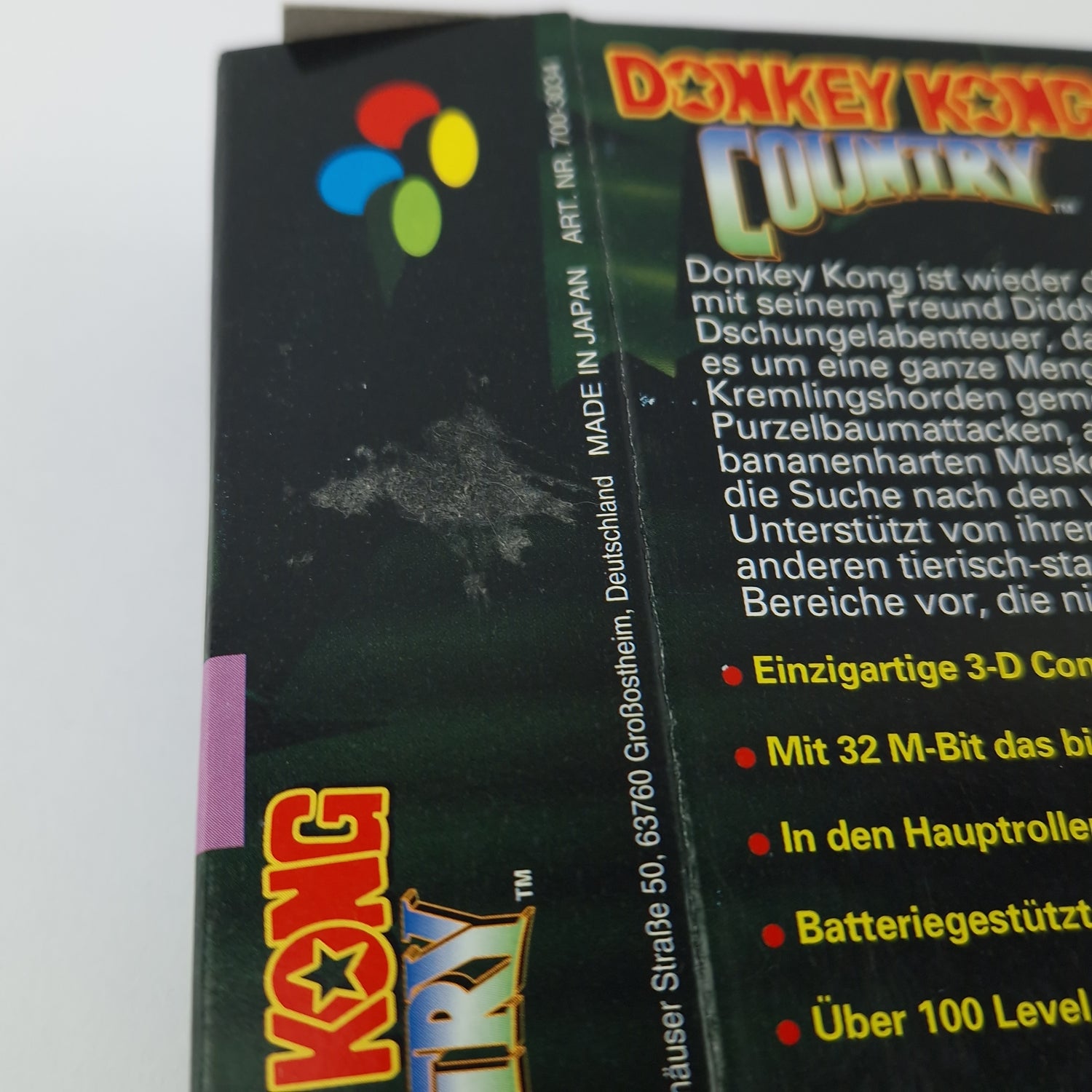 Super Nintendo Spiel : Donkey Kong Country 1 - Modul Anleitung OVP cib / SNES