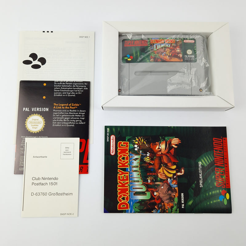 Super Nintendo Game: Donkey Kong Country 1 - Module Instructions OVP cib / SNES