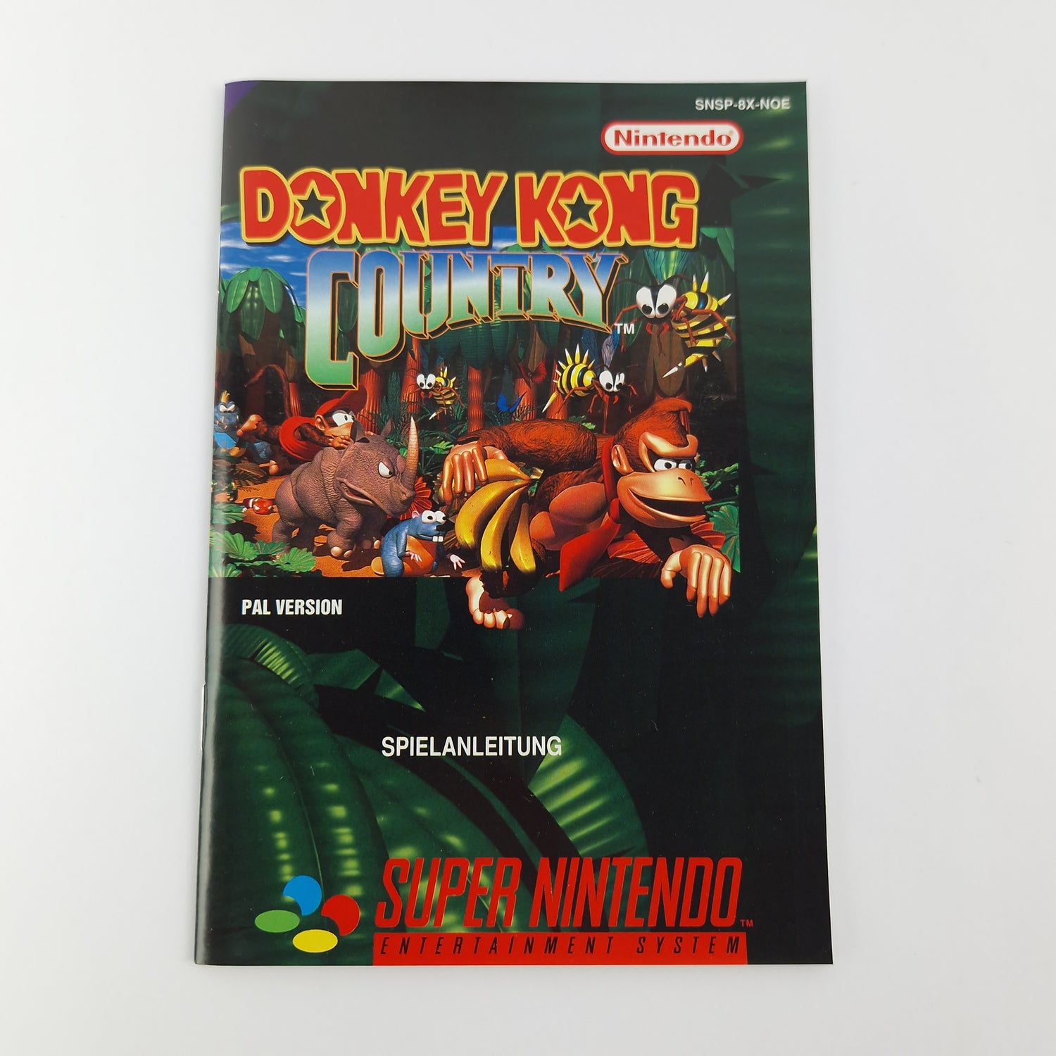 Super Nintendo Game: Donkey Kong Country 1 - Module Instructions OVP cib / SNES