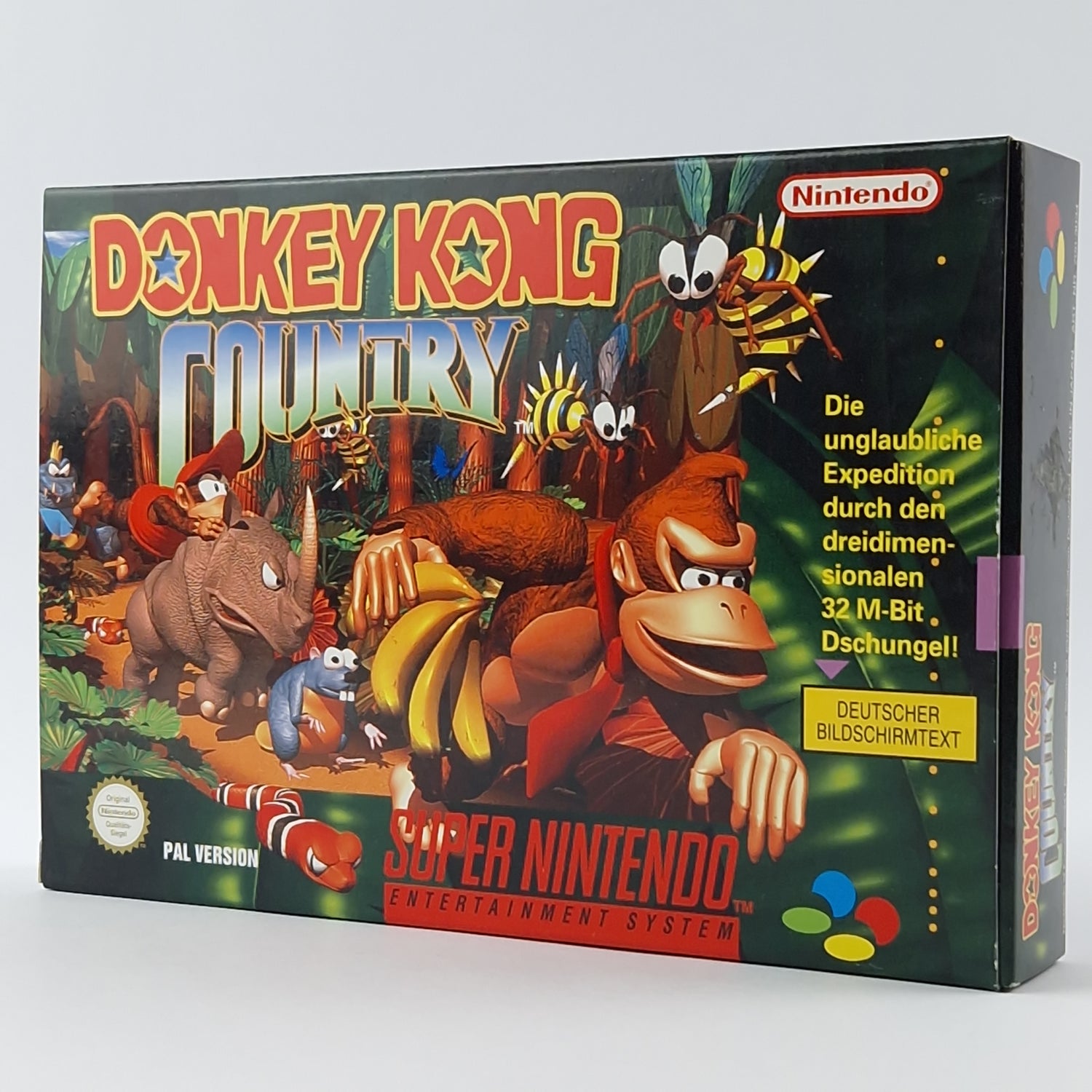 Super Nintendo Game: Donkey Kong Country 1 - Module Instructions OVP cib / SNES