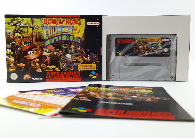 Super Nintendo Game: Donkey Kong Country 2 - Module Instructions OVP cib / SNES