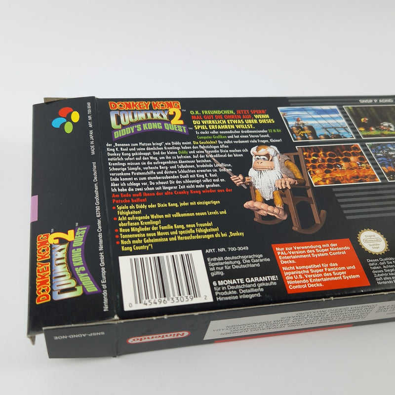 Super Nintendo Game: Donkey Kong Country 2 - Module Instructions OVP cib / SNES